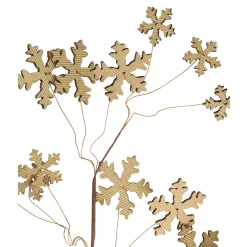 Sprays, Branches & Picks*Melrose 28" Brown Tree Shaped Cut Out Snowflake Artificial Christmas Spray