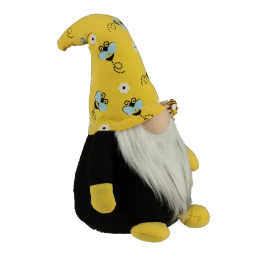 Northlight 10" Bumblebee Daisy Springtime Gnome With Honey Dipper