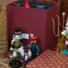 Northlight Ornament Storage>14" Burgundy And Gold Holiday Collectibles Storage Box