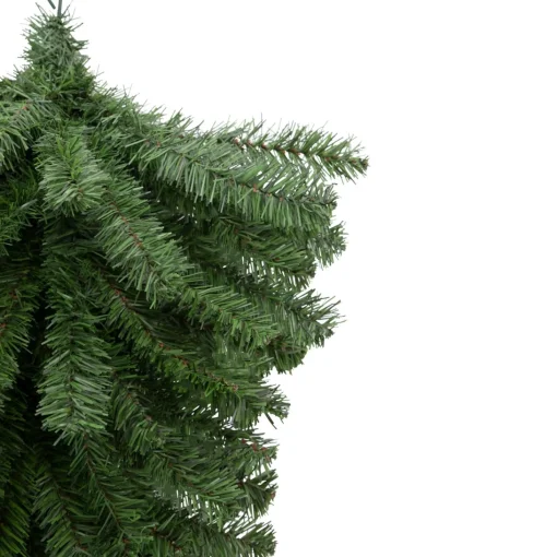 Unlit Swags*Northlight 32" Canadian Pine Artificial Christmas Teardrop Swag, Unlit