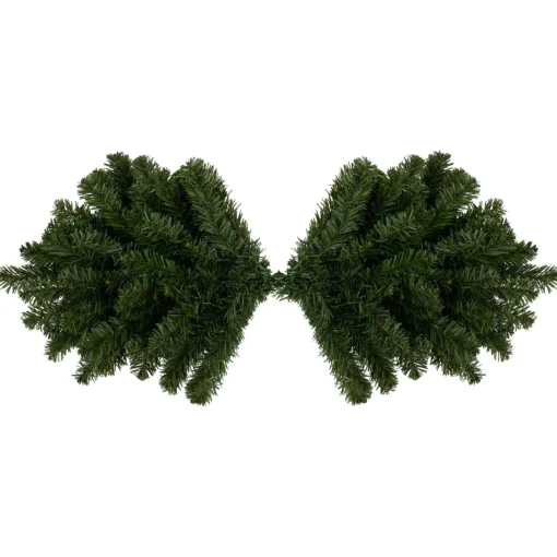 Unlit Swags*Northlight 32" Canadian Pine Artificial Christmas Door Swag - Unlit