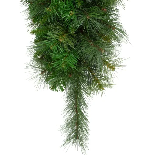 Unlit Teardrops*Northlight 48" Canyon Pine Artificial Christmas Teardrop Swag - Unlit