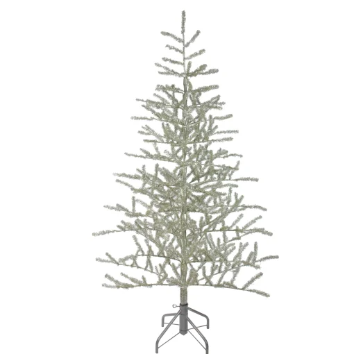 Northlight 5 And 5.5 Feet Tall>5' Champagne Tinsel Artificial Christmas Twig Tree - Unlit