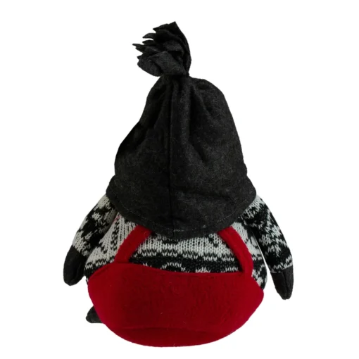 Gnomes*Northlight 9.5" Charcoal Gray And Red Happy Smiling Gnome Christmas Tabletop Decor