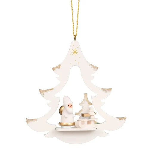 Alexander Taron Santa Claus>4" Christian Ulbricht Star Christmas Ornament With Santa And Sled