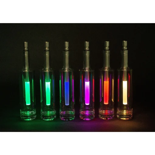 Celestial Lights 10.25" Clear And Silver Battery Operated Led Wine Bottle Multicolor Light