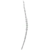 Allstate Icicles>16" Clear And Silver Beaded Circle Decorative Smooth Christmas Icicle Ornament