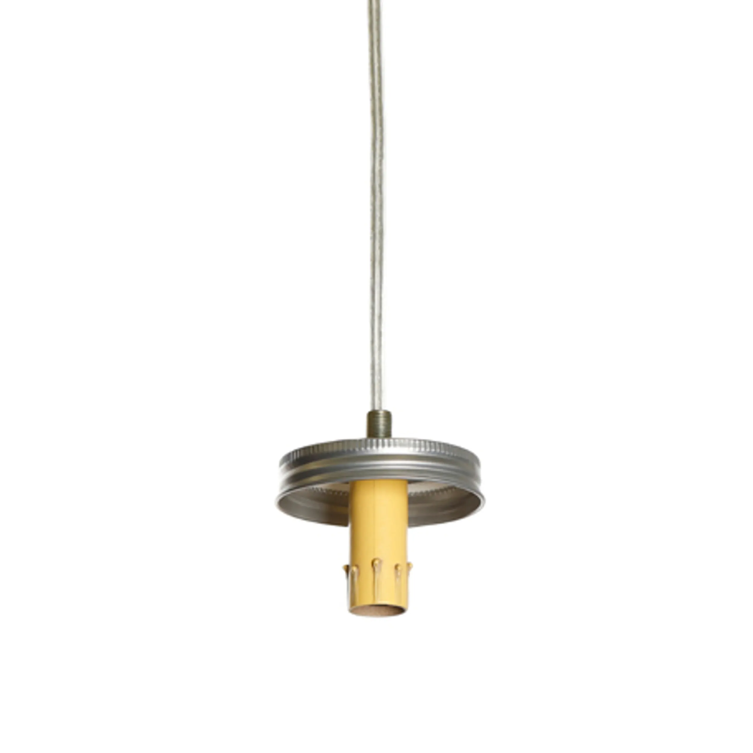 Darice 8' Cleveland Vintage Lighting Drip Candlestick Inside Canning Jar Light Bulb Lamp Adapter