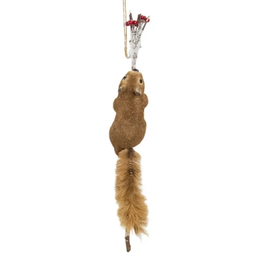 Wall & Door Decorations*Northlight 20" Climbing Squirrel On A Frosted Branch Hanging Christmas Decoration