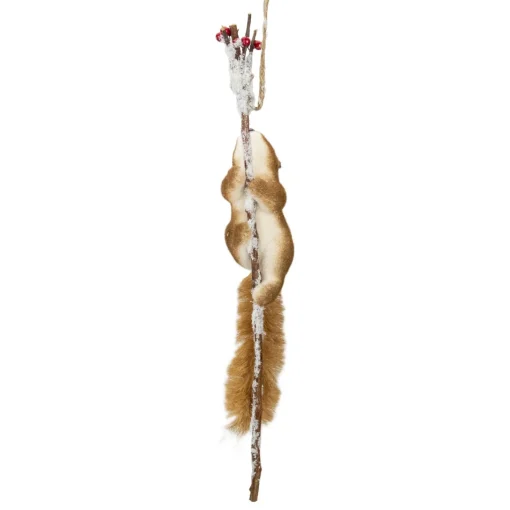 Wall & Door Decorations*Northlight 20" Climbing Squirrel On A Frosted Branch Hanging Christmas Decoration