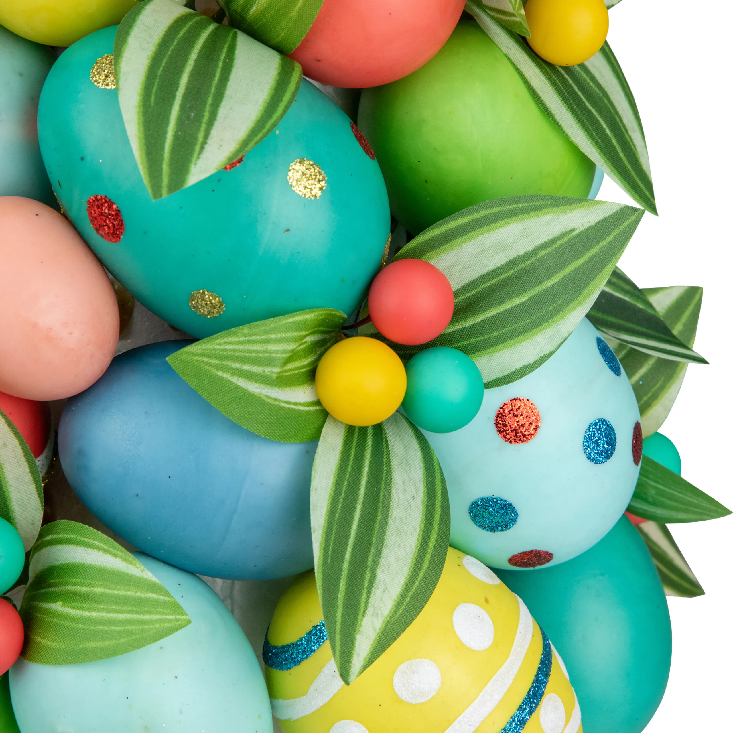 Northlight 17" Colorful Easter Egg Tree In Yellow Gingham Pot