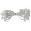 Northlight 25' Commercial C9 Christmas Light Socket Set - 18 Gauge White Wire