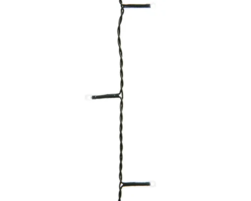 Kaemingk 223 Cool White Led 8-Function Twinkle Lights - 17 Ft Green Wire