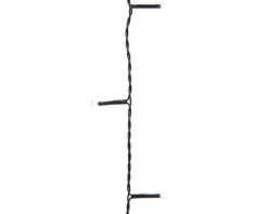 Kaemingk 283 Cool White Led 8-Function Twinkle Glow Lights - 17 Ft Green Wire
