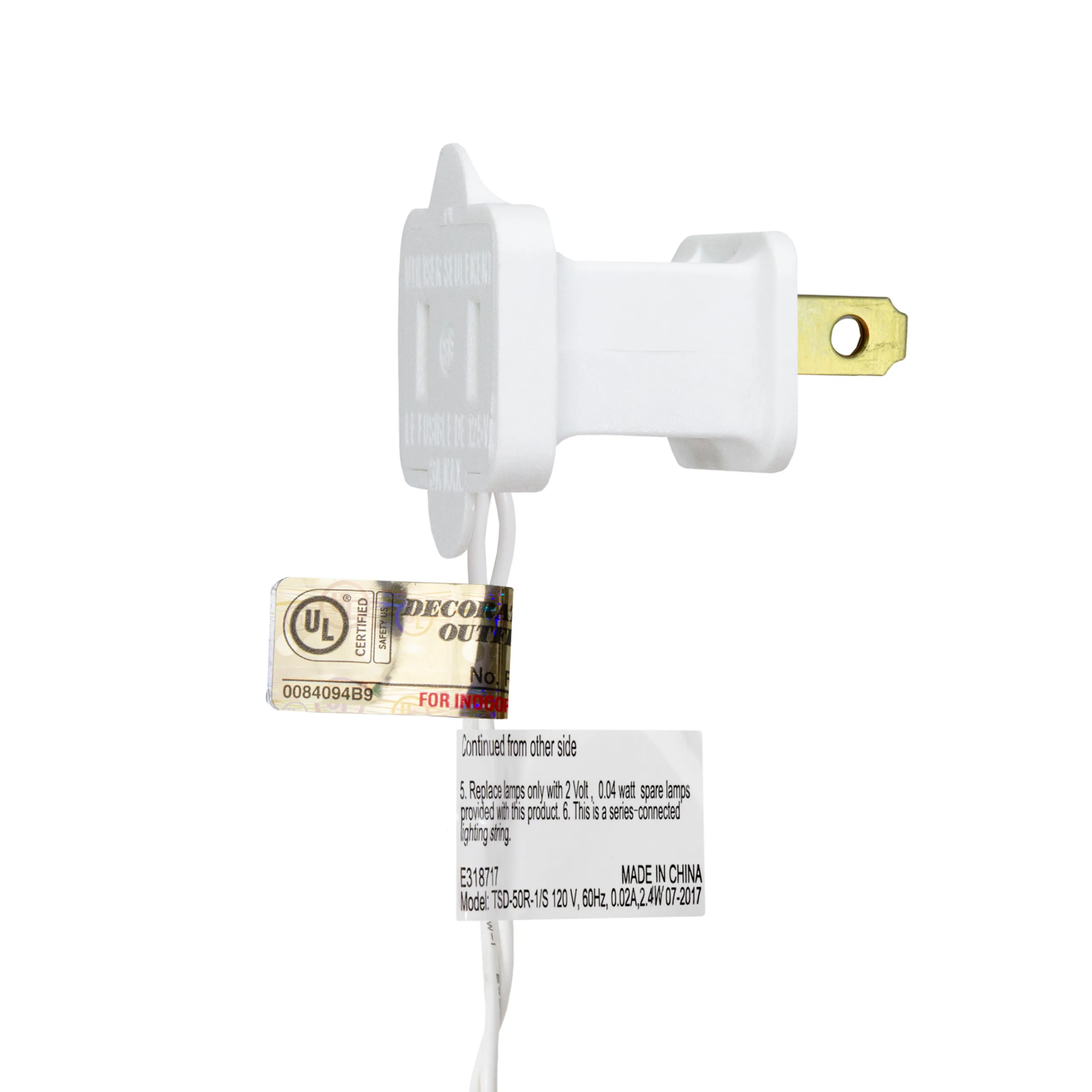 Dennis East 10 Count Blue And Green Seahorse Novelty String Lights, 6.5 Ft White Wire