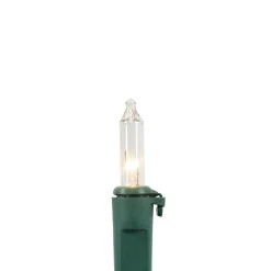 Northlight 50 Count Clear Mini Christmas Lights, 10 Ft Green Wire