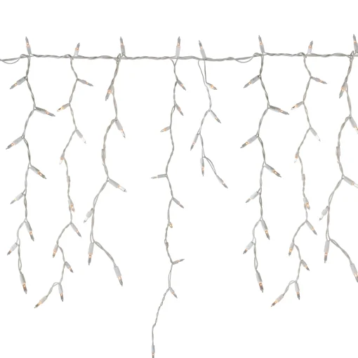 Northlight 300 Count Clear Mini Icicle Christmas Lights - White Wire