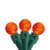 Northlight 50 Count Orange Led G12 Berry Mini Christmas Lights - 15 Ft Green Wire