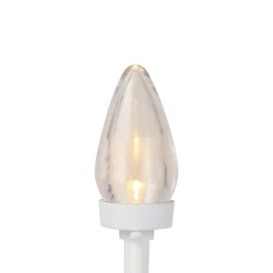 Northlight 25 Count Warm White Led C7 Christmas Lights, 16 Ft White Wire