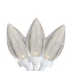 Northlight 25 Count Warm White Led C9 Christmas Lights, 16 Ft White Wire