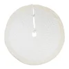 48 Inch And Smaller*Contemporary Home Living 48" Cream White Diamond Quilted Round Holiday Tree Skirt