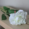 CC Home Furnishings 27" Creamy White Colored Full Bloom Rose Artificial Floral Craft Pick