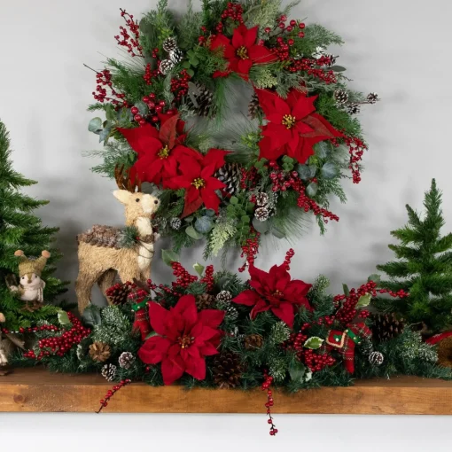 Unlit Swags*Northlight 42" Dakota Pine Artificial Christmas Swag, Unlit