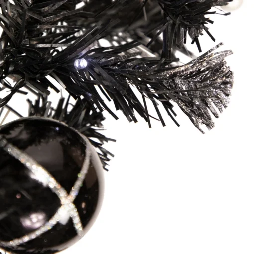 Unlit Swags*Northlight 18" Decorated Black Pine Artificial Christmas Swag With Bells