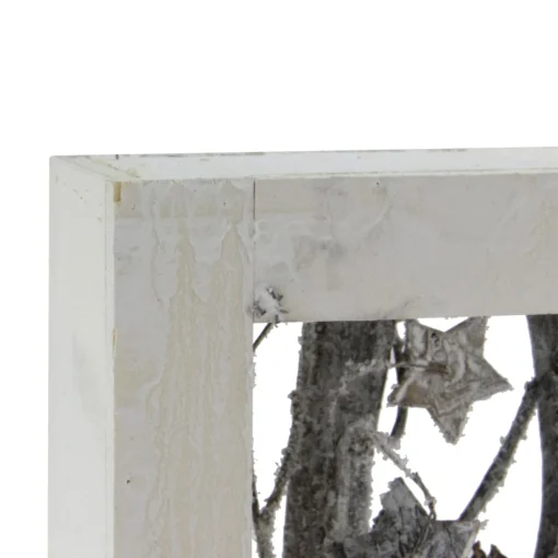 Wall & Door Decorations*Northlight 14.25" Decorated Standing Birch Branches In Wood Frame Table Or Wall Decoration