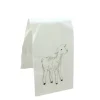 Gallerie II 27" Decorative Embroidered Style Lamb Flour Sack Kitchen Hand Towel
