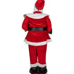 Santa Figures*Northlight 5' Deluxe Traditional Animated And Musical Dancing Santa Claus Christmas Figure