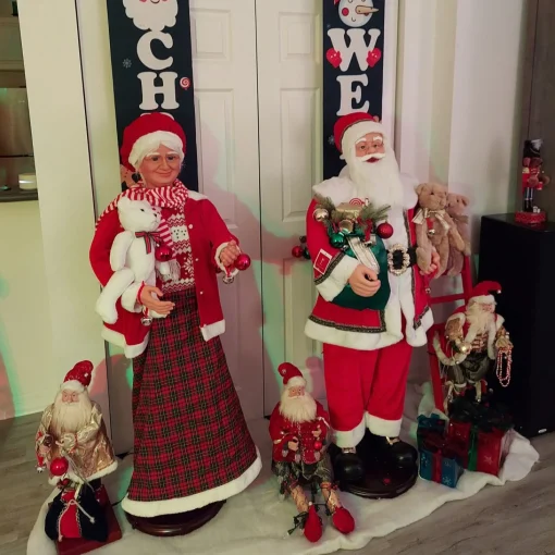 Santa Figures*Northlight 5' Deluxe Traditional Animated And Musical Dancing Santa Claus Christmas Figure