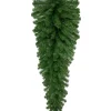Unlit Teardrops*Northlight 48" Dorchester Pine Artificial Christmas Teardrop Swag, Unlit