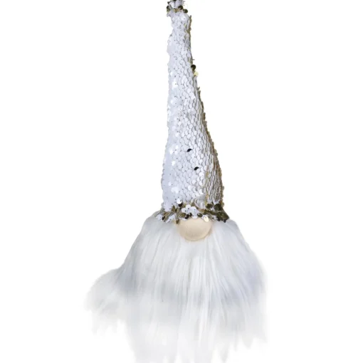 Gnomes*Northlight 12" Elf Silver And Gold Sequin Hat Tabletop Christmas Decoration