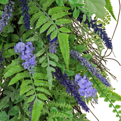 Unlit Teardrops*National Tree Company 30" Fern With Astilbe Artificial Spring Floral Teardrop
