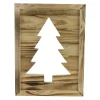 Wall & Door Decorations*Northlight 13.75" Framed Wood Christmas Tree Cut Out Wall Hanging Decoration