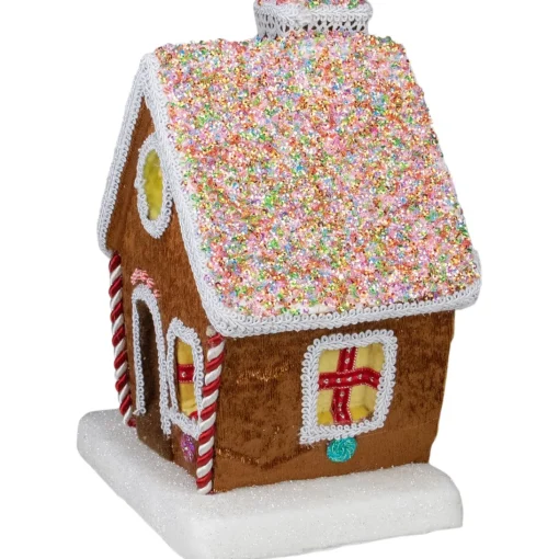 Christmas Villages*Northlight 14.5" Gingerbread Kisses Christmas Gingerbread House