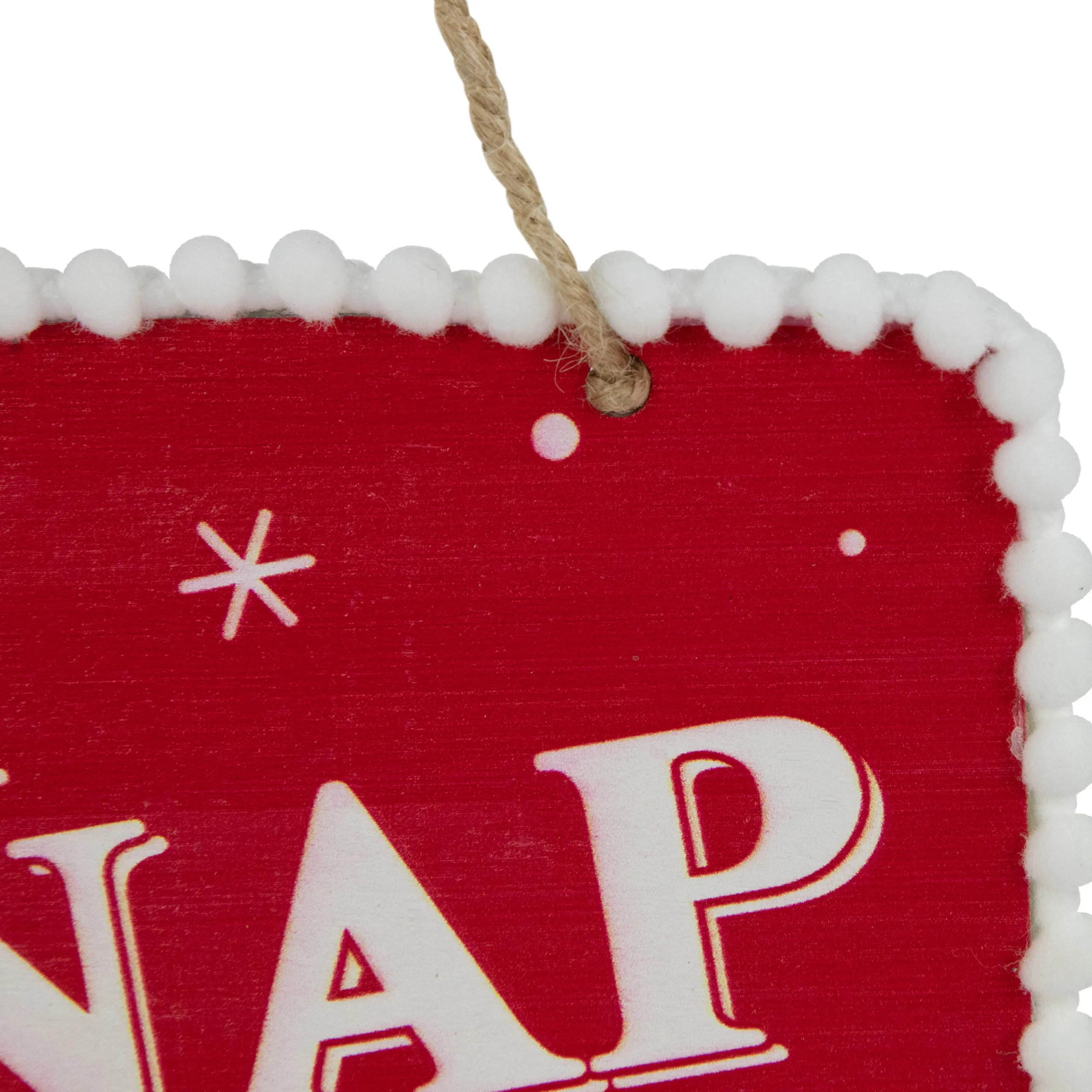 Northlight Humor>6.25" Gingerbread Man "Oh Snap" Square Christmas Ornament