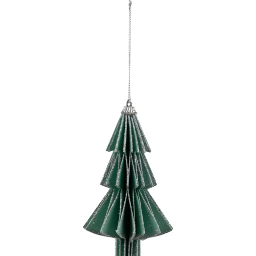 Northlight Trees & Wreaths>6" Glittered Green Christmas Tree Ornament