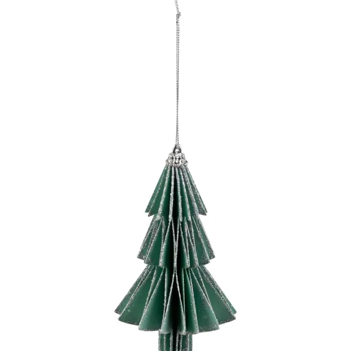 Northlight Trees & Wreaths>6" Glittered Green Christmas Tree Ornament
