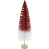Table Top Pieces*Northlight 15.5" Glittered Red And White Sisal Tabletop Christmas Tree