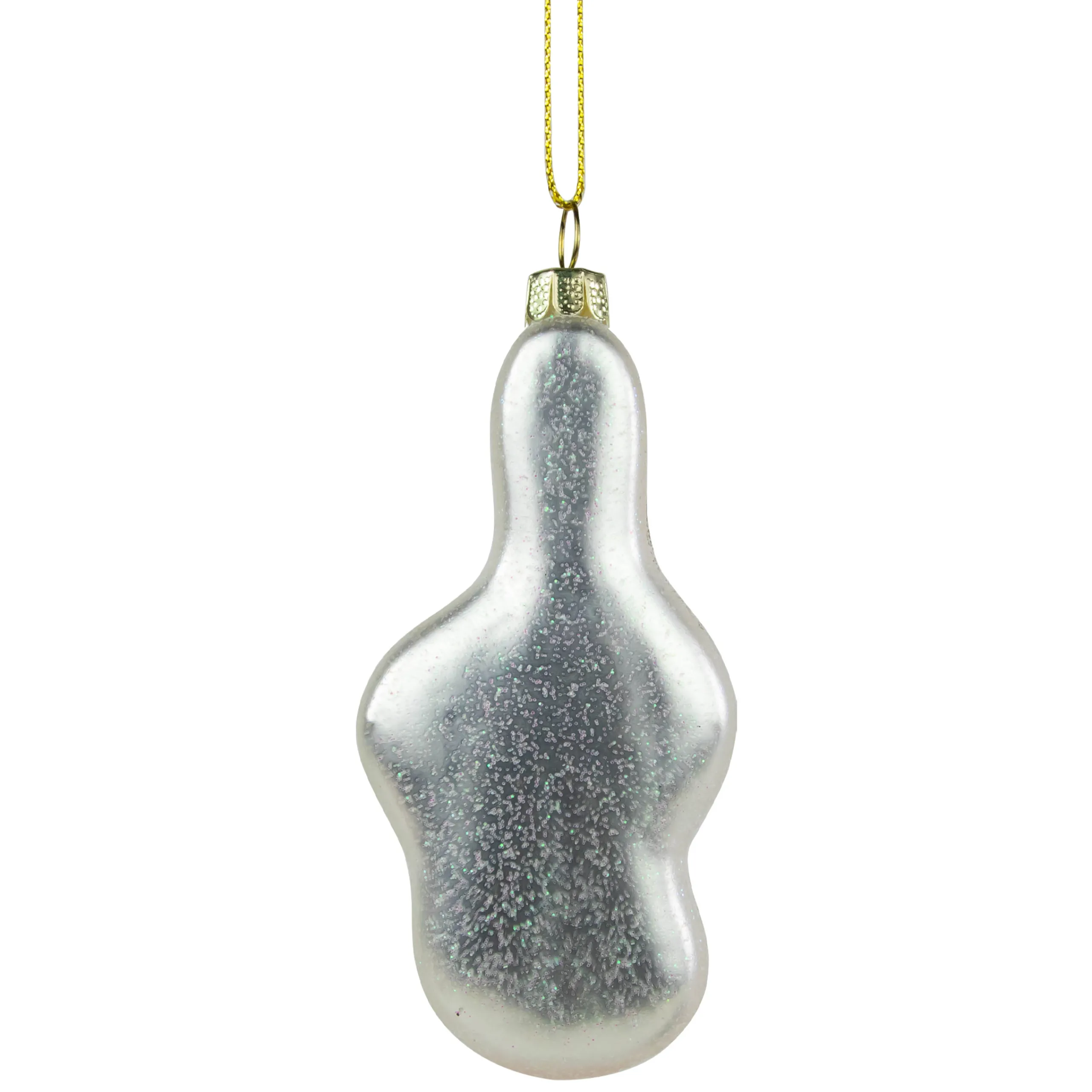 Northlight Entertainment>4" Gold And Glittered White Treble Clef Music Note Christmas Ornament