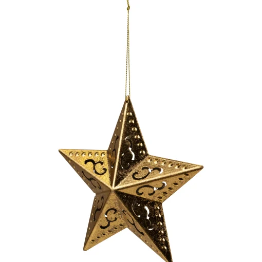 Northlight Stars>5.75" Gold Filigree Star Christmas Ornament