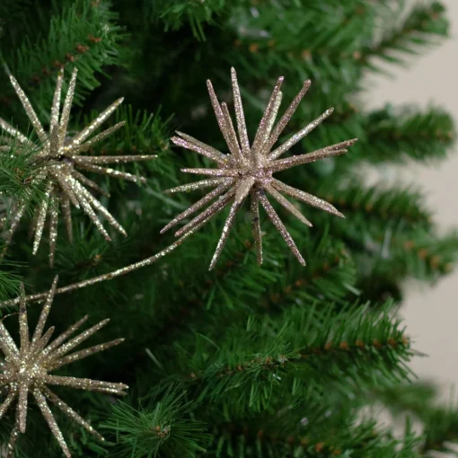 Sprays, Branches & Picks*Northlight 24" Gold Glittered Starburst Artificial Christmas Spray