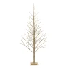 Melrose Twig Trees>5.5' Gold Led Lighted Artificial Christmas Twig Tree