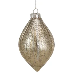 Northlight Finials>5" Gold Mercury Glass Finial Christmas Ornament