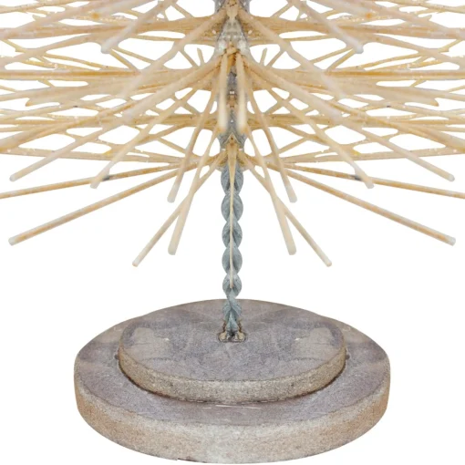 Table Top Pieces*Northlight 26" Gold Wooden Bottle Brush Christmas Tree