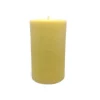 Bear Natural Organics 3.75" Golden Yellow Beeswax Pillar Candle