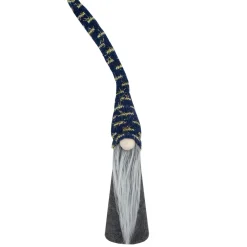 Gnomes*Northlight 15.5" Gray And Blue Cone Gnome Christmas Tabletop Decor