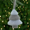 Northlight Woodland>5.75" Gray And Blue Felt Christmas Tree Ornament